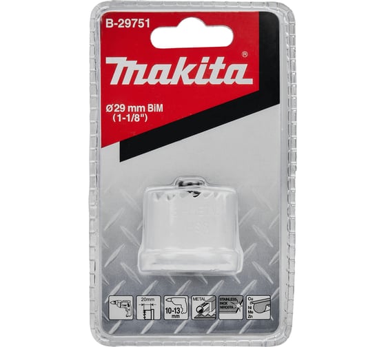 Коронка BiM 29x20 мм, для листового металла Makita B-29751