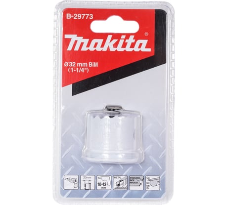 Коронка BiM 32x20 мм, для листового металла Makita B-29773