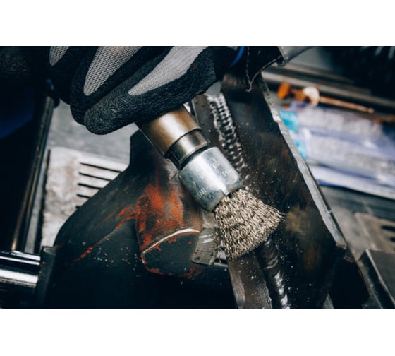 Щетка кистевая неплетеная, 19 мм, проволока - INOX 0.30 мм, Rapid DEBEVER DB80173391