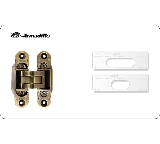 Вставка для шаблона Скрытая петля.Р/р:111/3x28/9 мм (ARMADILLO.UNIVERSAL 3D ACH 60) Овал DOOR-TOOL А.1.17