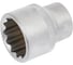 Головка торцевая 12-гранная S12S1218 18 мм, 3/8"DR THORVIK 054279 4