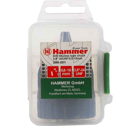 Патрон самозажимной Flex 208-201 CH-2 (3.8''-24UNF; 0.8-10 мм) HAMMER33685