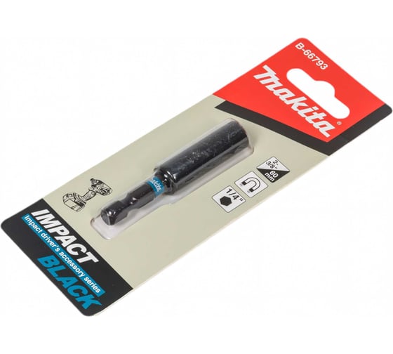 Магнитный держатель 60 мм Impact Black для бит Makita B-66793