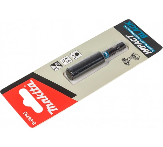 Магнитный держатель 60 мм Impact Black для бит Makita B-66793