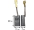 Щетка графитовая для эл. инструмента 7x11x22 мм, автостоп UNITED PARTS 90-1283 2