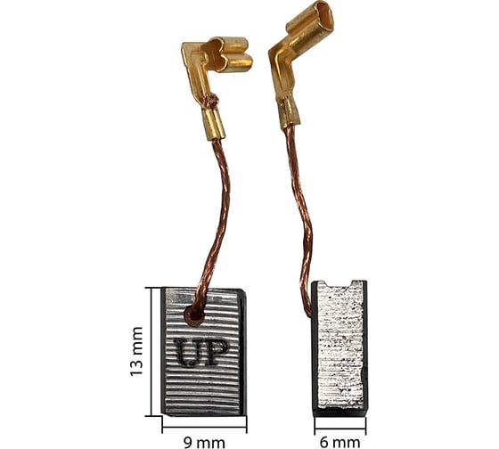 Щетка графитовая для MAKITA СВ-459 (аналог 194722-3) 6x9х13 мм UNITED PARTS 90-0440