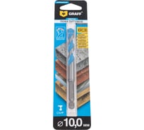 Победитовое сверло 10x60x120 мм, в блистере GRAFF 681060