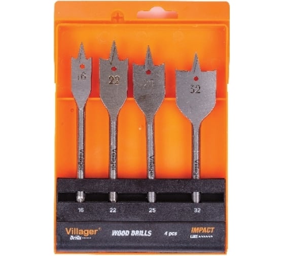 Набор сверел DWS-SET 4 PCS Villager 062718