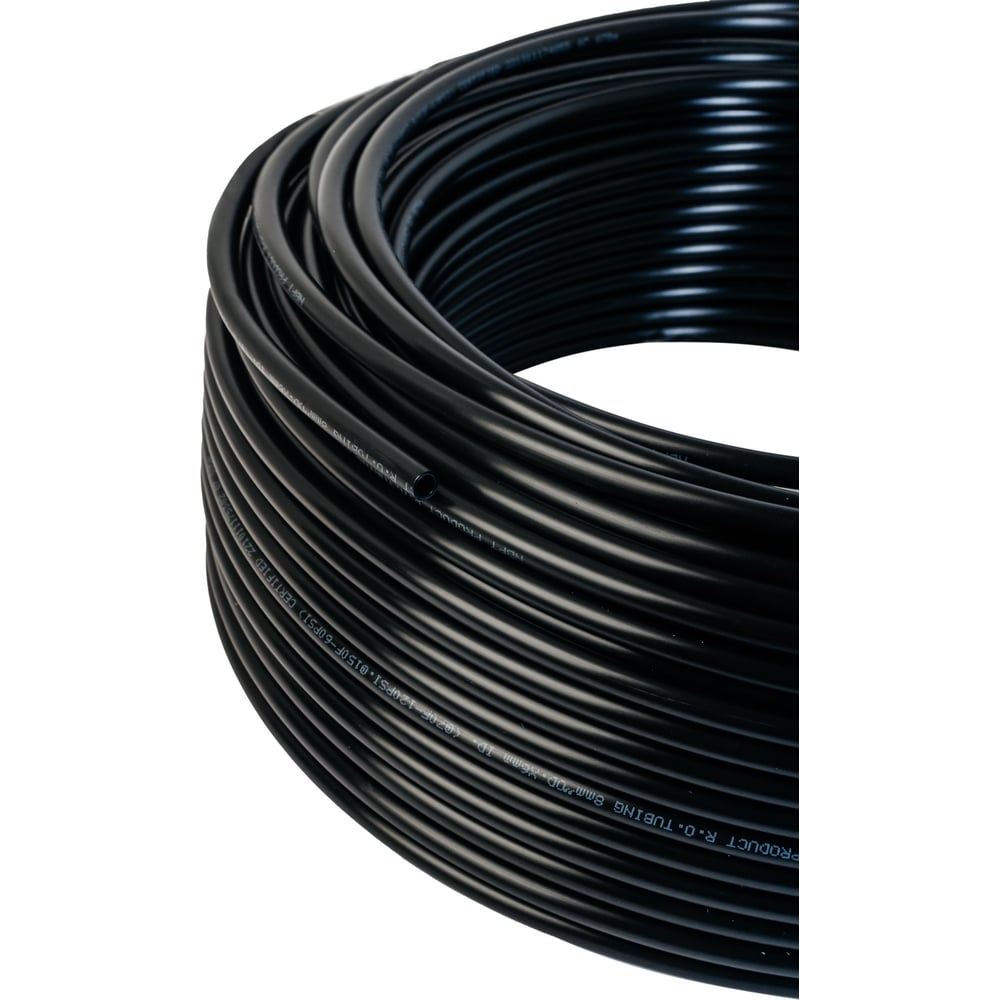 Трубка пневматическая полиэтиленовая PE 4х2.5 мм, 200 м, черный NBPT ...