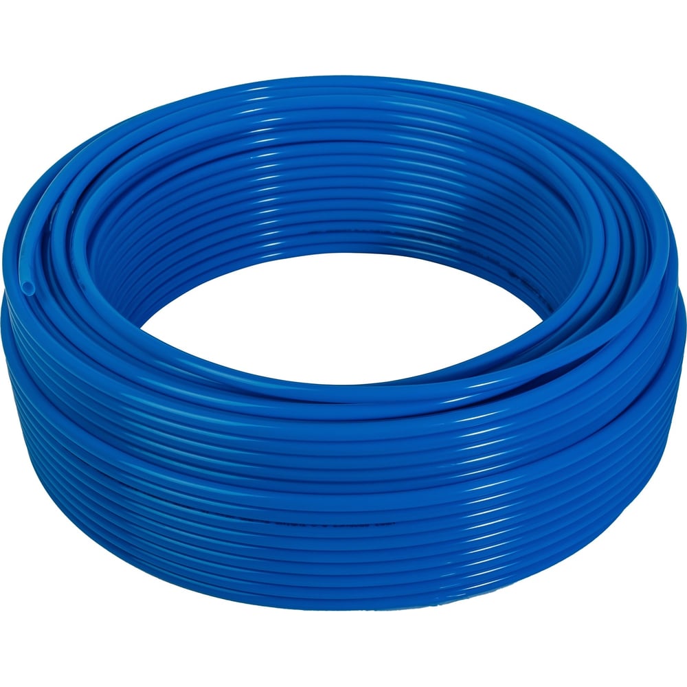 Трубка пневматическая полиэтиленовая PE 6х4 мм, 100 м, синий NBPT 59890 ...