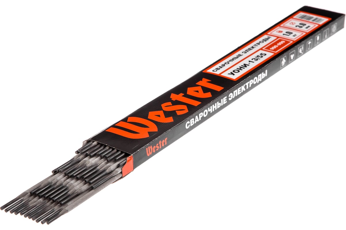 Электроды сварочные 990-099 УОНИ-13/55 (3 мм; 1 кг) WESTER 403833 ...