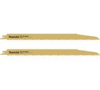 Сабельная пилка для древесины с гвоздями 300x1.25 мм, 10TPI, 2 шт Makita D-72768