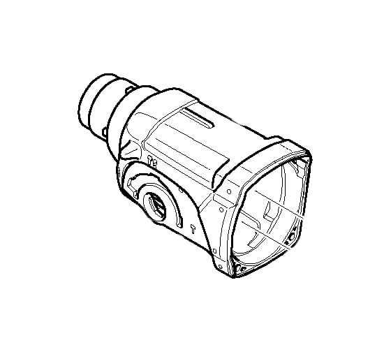 Корпус редуктора в сборе для перфоратора HR2470 Makita 158216-2
