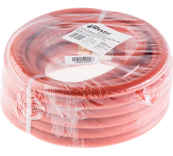 Шланг резиновый 814-012 с адаптерами БРС евро (10 м; 10х17 мм) WESTER 320269