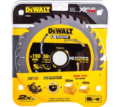 Диск пильный XR (190х30 мм) DEWALT DT99563-QZ