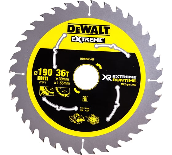 Диск пильный XR (190х30 мм) DEWALT DT99563-QZ
