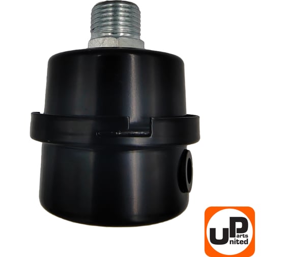 Фильтр воздушный для компрессора, резьба 1/2", диаметр 50 мм, металл UNITED PARTS 90-0490