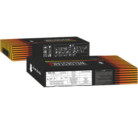 Электроды WS 46 2.5x300 мм, 5 кг WS WELDESHIP WSAT46253005 1