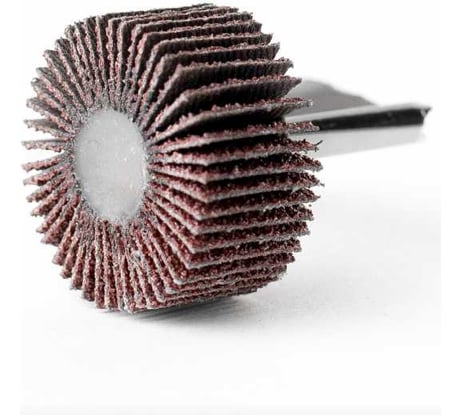 Круг шлифовальный лепестковый 30x15 мм, P80 для дрели МАНКОР 30.15.Р80.D