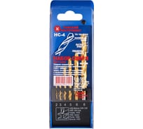 Набор сверл по металлу НС 4 (6 шт; 2-8 мм; Р6М5; TIN) ТИЗ 4606002031545