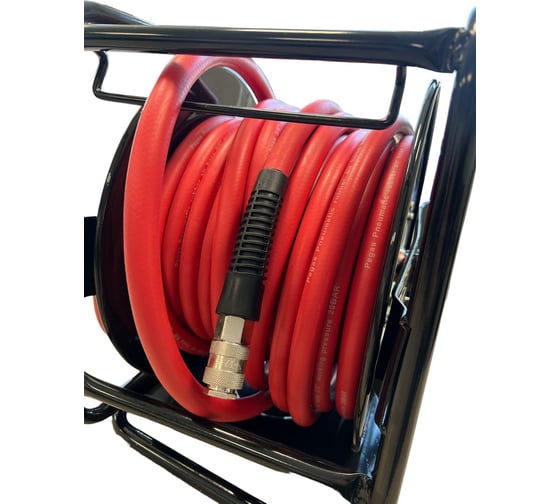 Катушка ручная с пневмошлангом 20 м+2 м Pegas pneumatic 4937