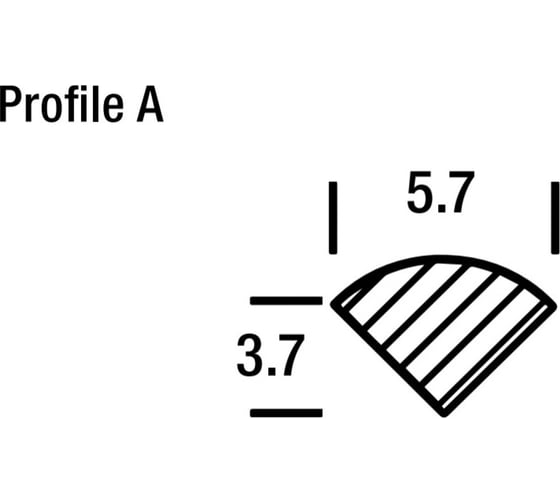 Сварочный пруток ПЭНД (HDPE; 5.7x3.7 мм; черный) LEISTER 104.283