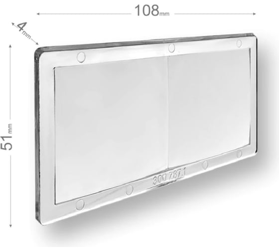 Линза диоптрическая 150 (108x50х4 мм) START 55STL150
