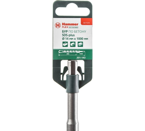 Бур Flex 201-143 (14х880х1000 мм; SDS-plus) HAMMER 363796