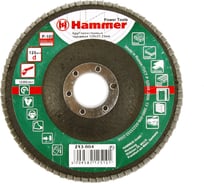 Круг лепестковый торцевой КЛТ-1 Flex 213-004 (125х22 мм; Р100) HAMMER 29434