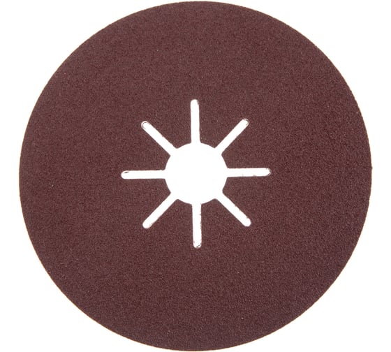 Круг шлифовальный фибровый Flex 243-010 (5 шт; 125 мм; P80; 12000 об/мин; 80 м/с) HAMMER 526839 1