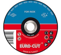 Круг отрезной по металлу/нержавейке INOX Extra (125х1х22 мм) Euro-Cut 125-1.0