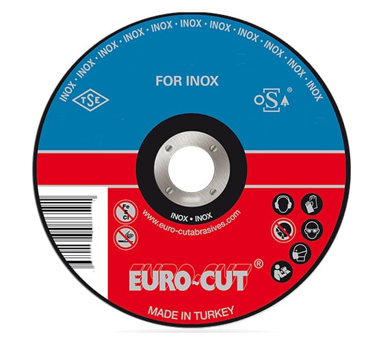 Круг отрезной по металлу/нержавейке INOX Extra (125х1х22 мм) Euro-Cut 125-1.0