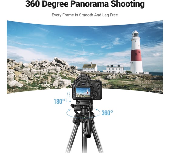 Трипод профессиональный LP661 Professional Tripod for Phone and Camera черный UGREEN 15187_