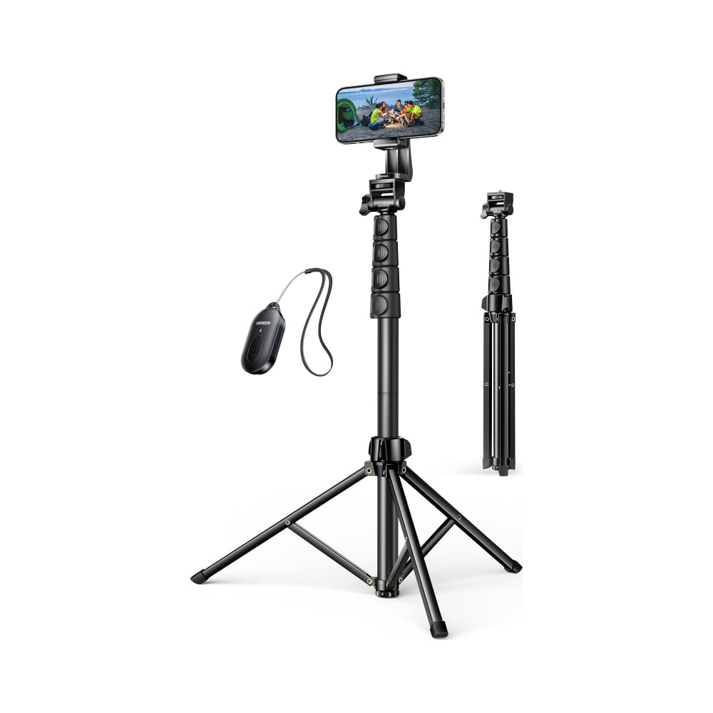 Трипод LP680 Tripod Stand 1.7m With Bluetooth Remote For selfie Livestream  черный Ugreen 15609_ - выгодная цена, отзывы, характеристики, фото - купить  в Москве и РФ