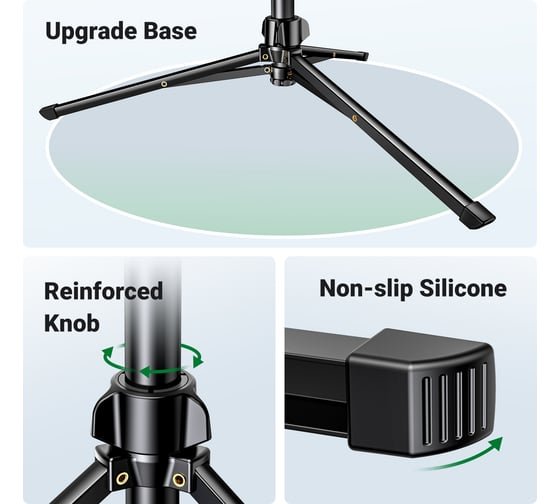 Трипод LP680 Tripod Stand 1.7m With Bluetooth Remote For selfie Livestream черный Ugreen 15609_