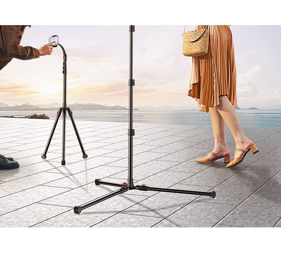 Трипод LP585 Tripod Stand For Tablet and Phone 1.7 м, черный для планшета и смартфона Ugreen 15647_
