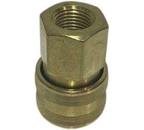 Пневморазъем металлический, резьба внутренняя 1/4" Rotake RQ-105F