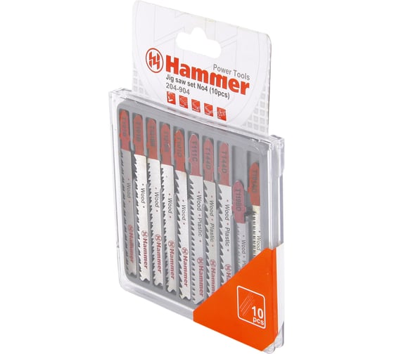 Пилка Flex 204-904 JG WD-PL набор 10 шт для лобзика HAMMER 30577