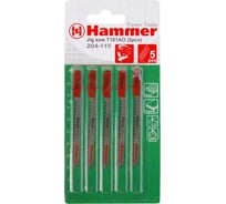 Пилка Flex JG WD (5 шт; 56 мм; шаг 1.4 мм; HCS) для лобзика T101AO HAMMER 30559 204-115