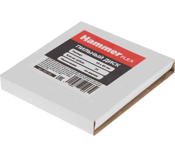 Диск пильный Flex 205-133 по дереву (10х85 мм; 24 зуба) HAMMER 549564