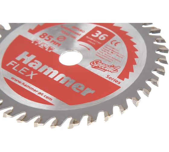 Диск пильный Flex 205-134 по дереву (10х85 мм; 36 зубьев) HAMMER 549566