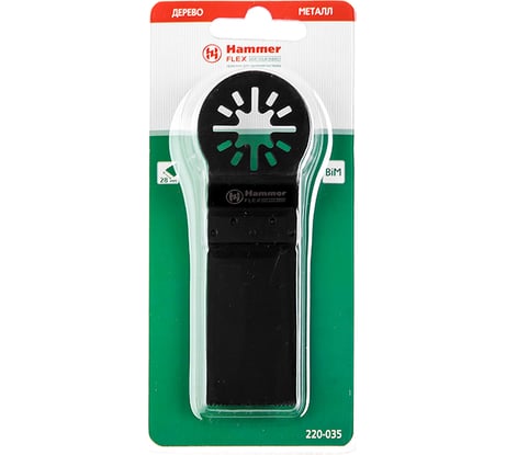 Полотно пильное погружное (28х32.5х50 мм; BIM) Flex MF-AC 035 для МФИ HAMMER 174873 220-035