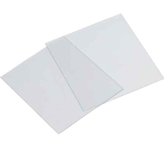 Стекло защитное 90x110 мм, 10 шт PLAZWELD С- 90x110