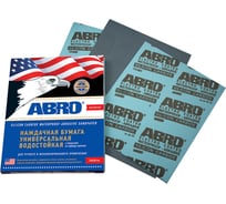 Бумага наждачная Abro универсальная водостойкая Р800 ABRO INDUSTRIES INC SA-800-100