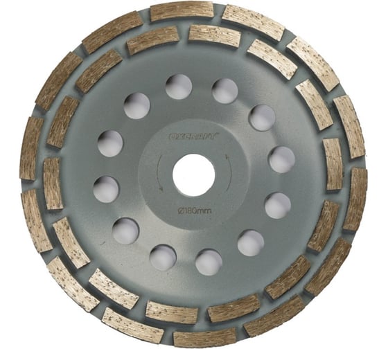 Чашка алмазная шлифовальная двухрядная Premium (180х5х22.2 мм) OXCRAFT PO000134218 1