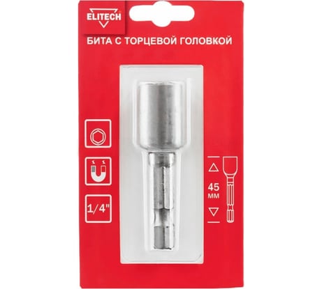 Бита торцевая головка 6 мм, 45 мм 1820.14940 ELITECH 204253