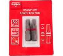 Биты TORX30, 25 мм, 2 шт 1820.15270 Elitech 204286