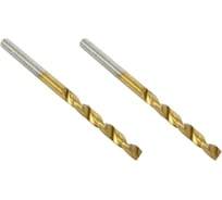 Сверло по металлу Flex 202-105 DR MT (2 шт; 3х33х61 мм; DIN338; HSS-G TIN) HAMMER 30790