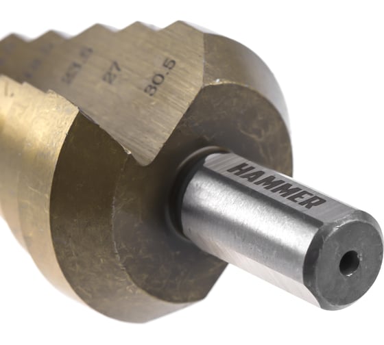 Сверло ступенчатое по металлу Flex 202-128 DR MT ST (6-30.5х80х10 мм; DIN338; HSS 4241) HAMMER 62250