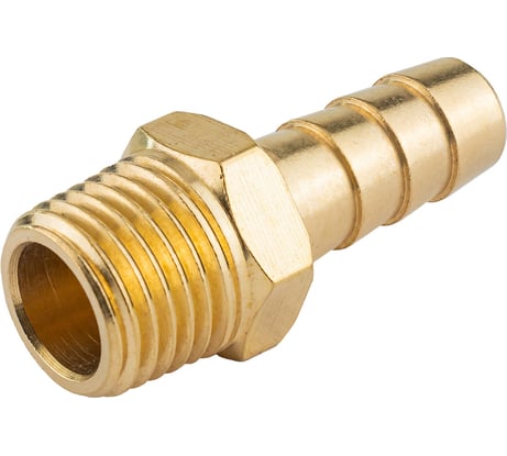 Штуцер пневматический наружная резьба 1/4" - елочка 8 мм Forsage F-MH04/05(58724)